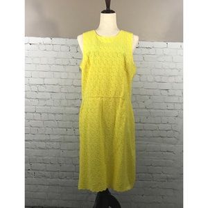 Yellow lace dress